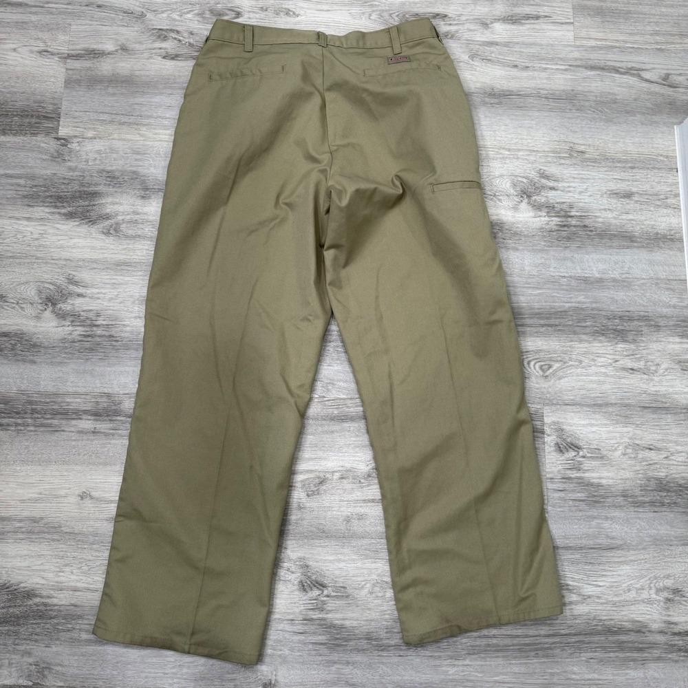 Dickies Double Knee Work Pants Olive Green Casual Carpenter Utility Trousers W32 - Picture 3 of 5